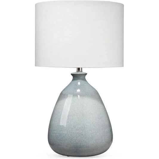 Jamie Young Coastal Style Blue Ceramic Levi Table Lamp