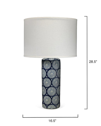 Coastal Style Blue Ceramic Neva Table Lamp Table Lamps Sideboards and Things By Jamie Young