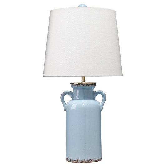 Coastal Style Blue Ceramic Piper Table Lamp Table Lamps Sideboards and Things By Jamie Young