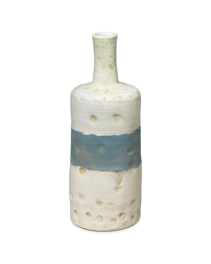 Coastal Style Blue Ceramic Sedona Vessels (Set of 3) Vases & Jars Sideboards and Things By Jamie Young