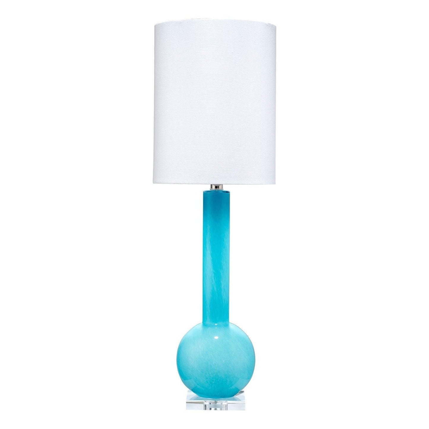 Coastal Style Blue Glass Studio Table Lamp Table Lamps Sideboards and Things By Jamie Young