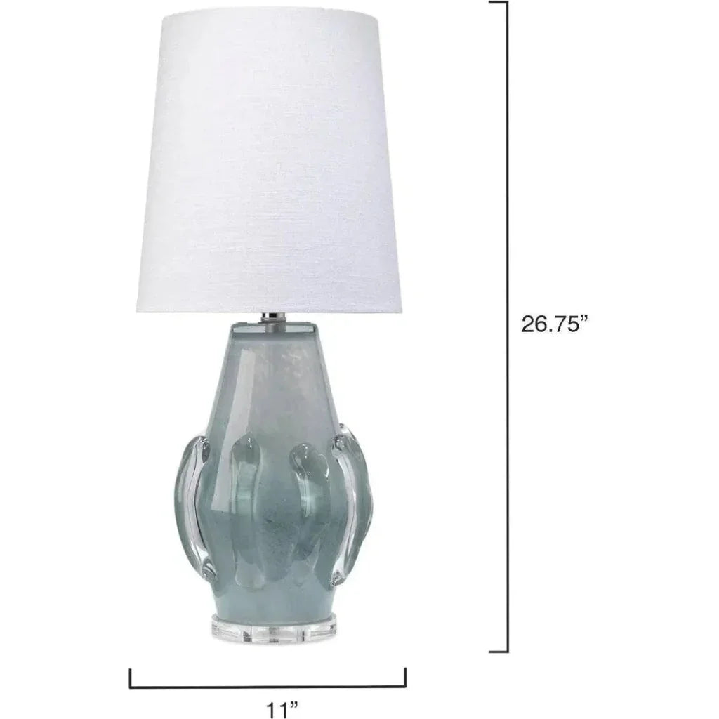 Coastal Style Blue Glass Talon Table Lamp - LOOMLAN - Jamie Young - Table Lamps