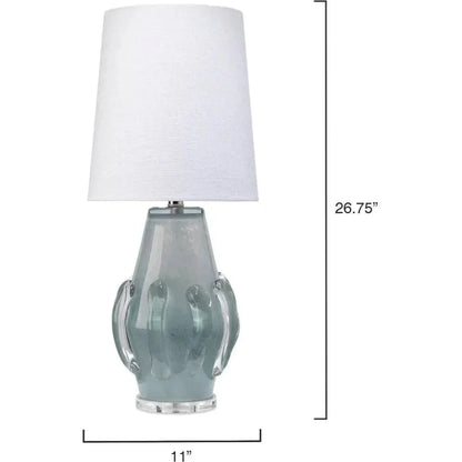 Coastal Style Blue Glass Talon Table Lamp - LOOMLAN - Jamie Young - Table Lamps