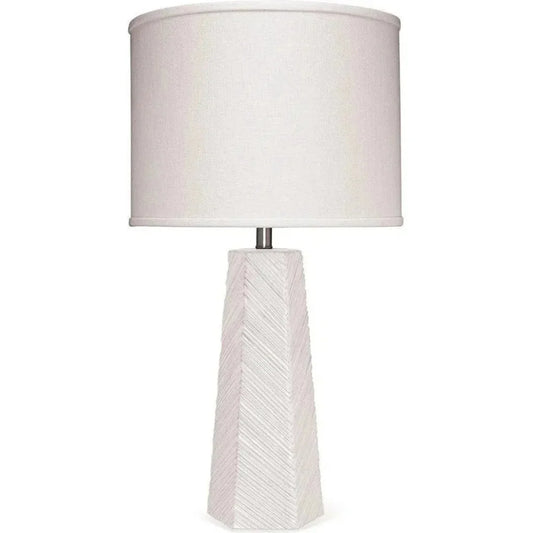 Jamie Young Coastal Style Cream Ceramic High Rise Table Lamp