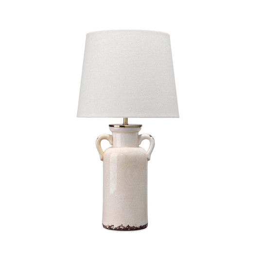 Coastal Style Cream Ceramic Piper Ceramic Table Lamp Table Lamps Sideboards and Things By Jamie Young