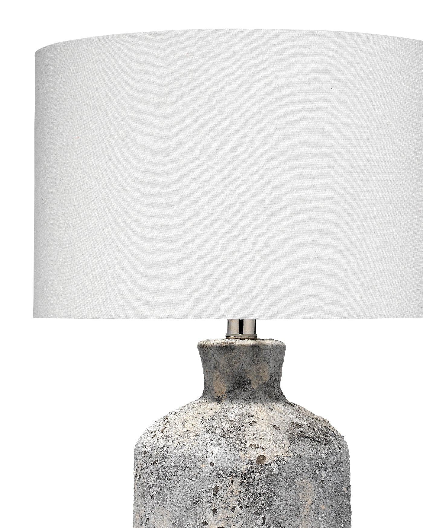 Coastal Style Grey Ceramic Blaire Table Lamp Table Lamps Sideboards and Things By Jamie Young