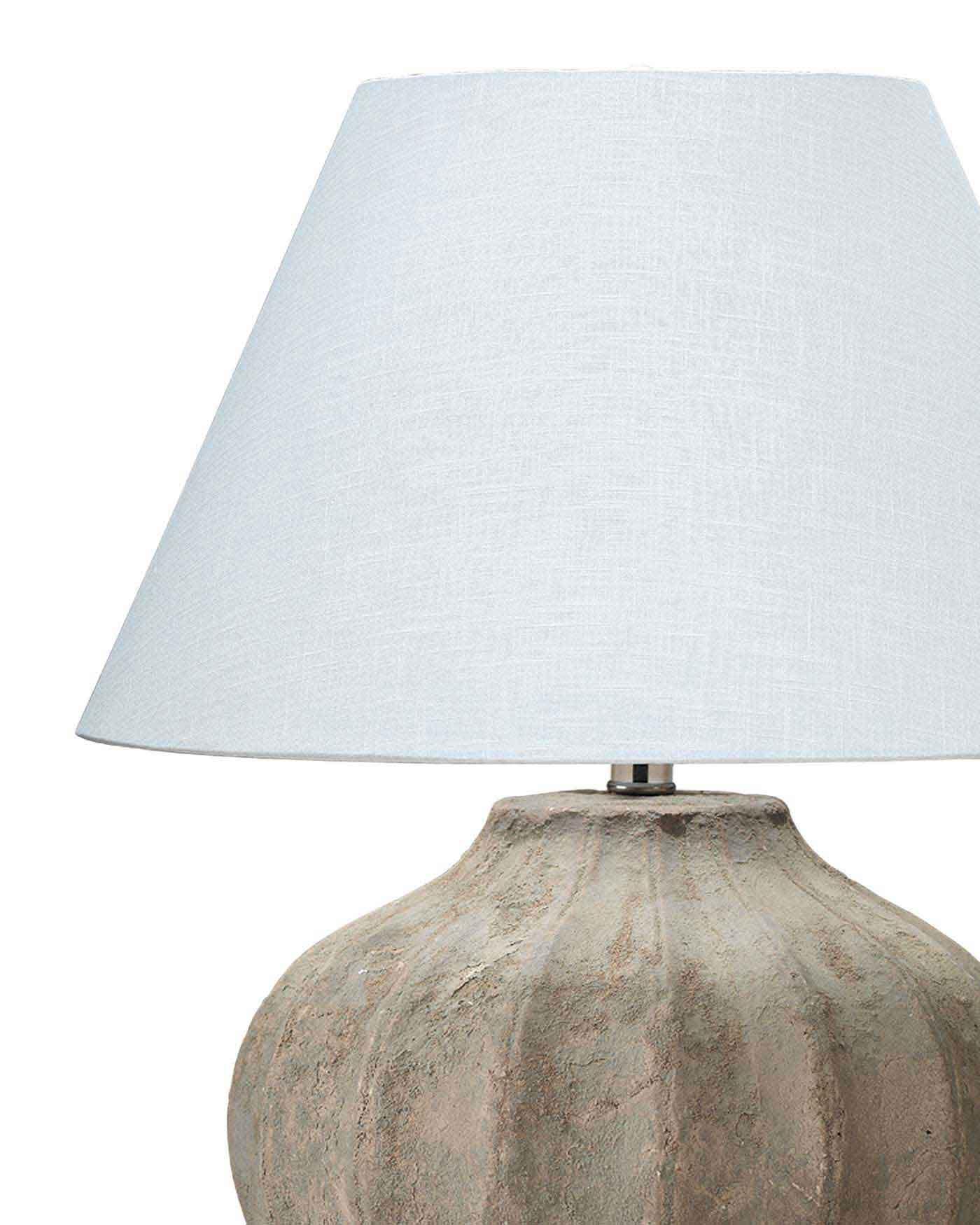 Coastal Style Grey Ceramic Clamshell Table Lamp Table Lamps Sideboards and Things By Jamie Young