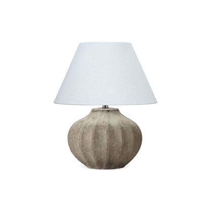 Coastal Style Grey Ceramic Clamshell Table Lamp Table Lamps Sideboards and Things By Jamie Young