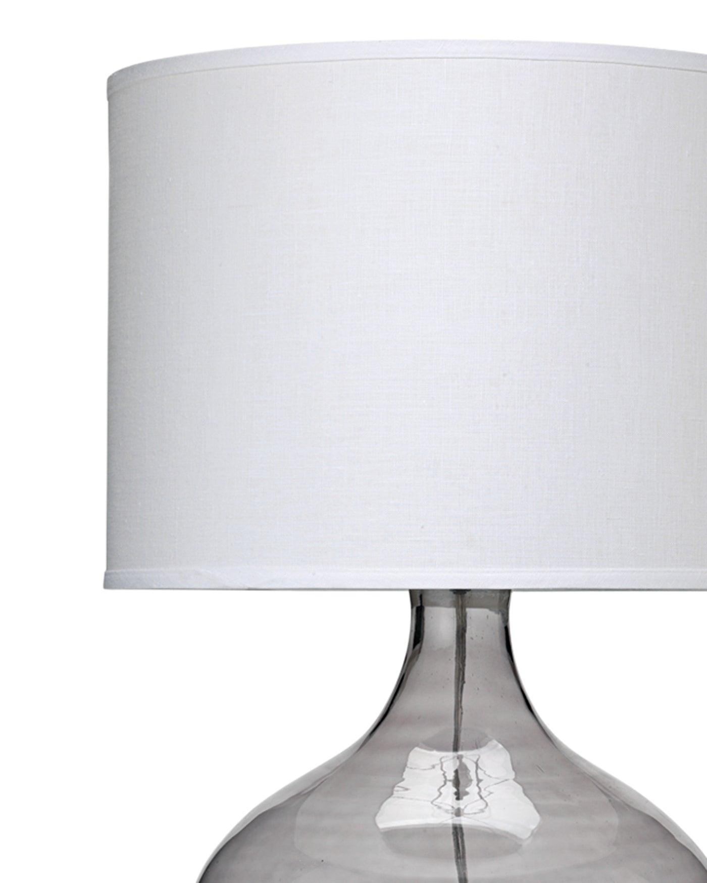 Coastal Style Grey Glass Plum Jar Table Lamp Table Lamps Sideboards and Things By Jamie Young