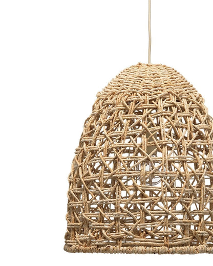 Coastal Style Natural Corn Straw Rope Netted Pendant Pendants Sideboards and Things By Jamie Young