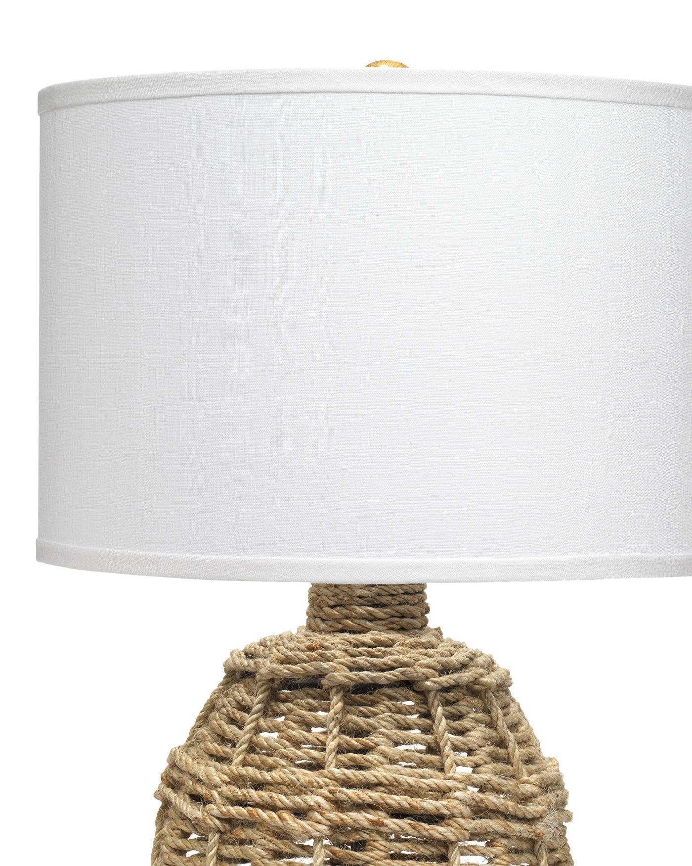 Coastal Style Natural Jute Rope Jute Urn Table Lamp Table Lamps Sideboards and Things By Jamie Young