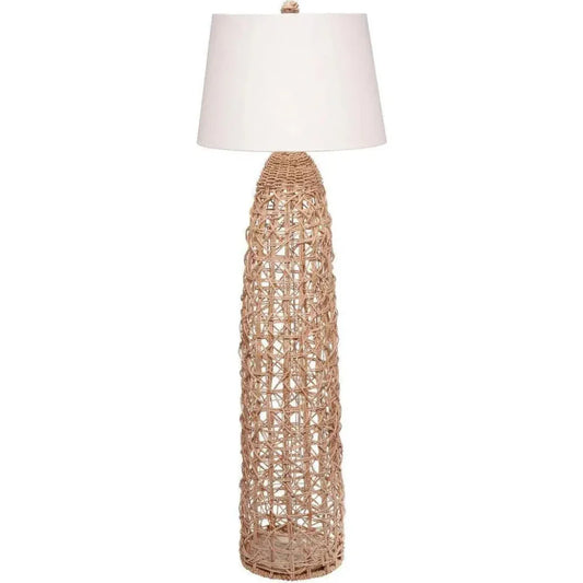 Jamie Young Coastal Style Natural Rope Kauai Floor Lamp