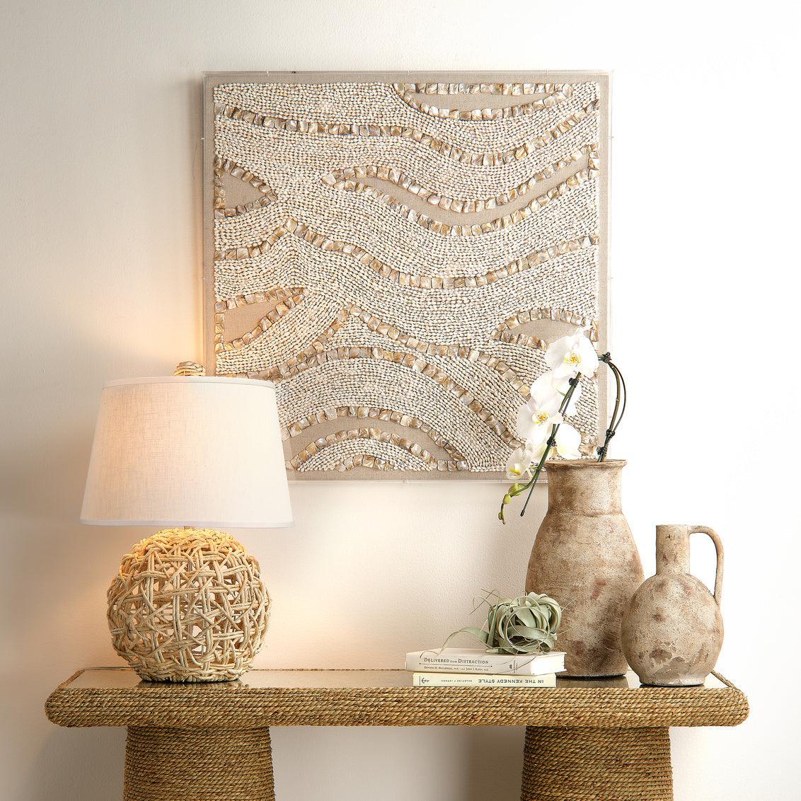 Coastal Style Natural Rope Maui Table Lamp Table Lamps Sideboards and Things By Jamie Young