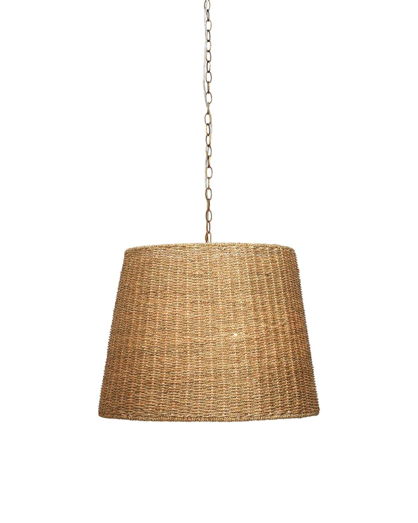 Coastal Style Natural Seagrass Willow Chandelier Chandeliers Sideboards and Things By Jamie Young