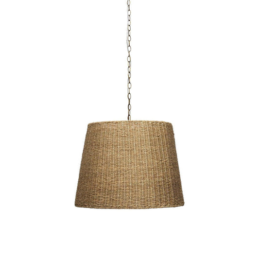 Jamie Young Coastal Style Natural Seagrass Willow Chandelier