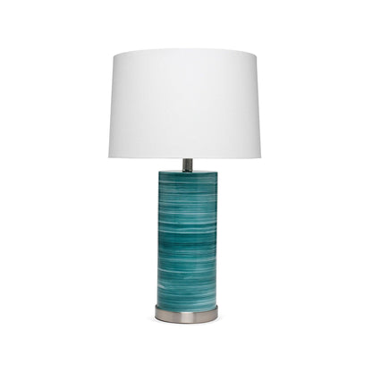 Coastal Style Turquoise Glass Casey Table Lamp Table Lamps Sideboards and Things By Jamie Young