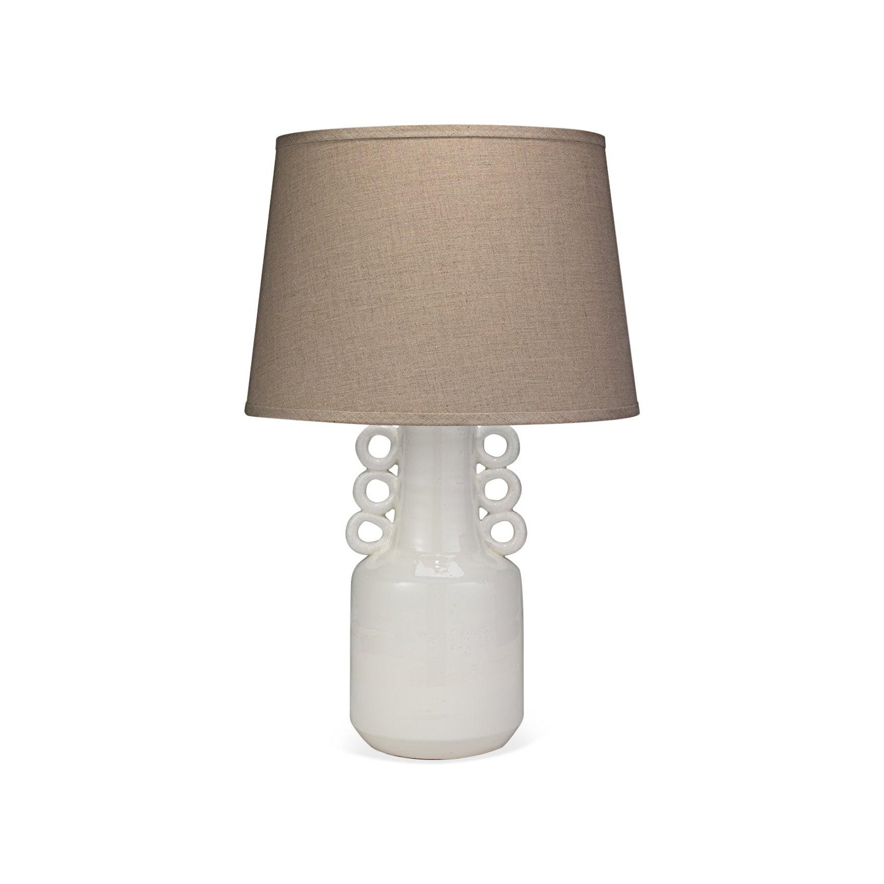 Coastal Style White Ceramic Circus Table Lamp Table Lamps Sideboards and Things By Jamie Young