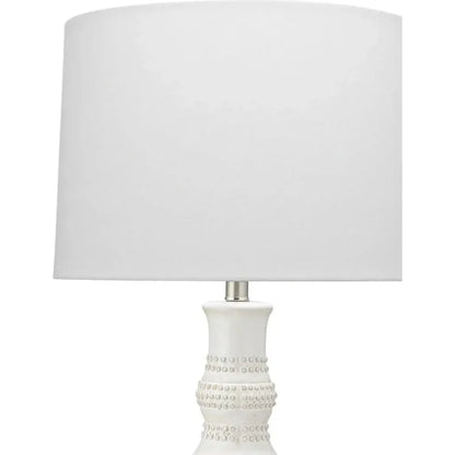 Coastal Style White Ceramic Droplet Table Lamp - LOOMLAN - Jamie Young - Table Lamps