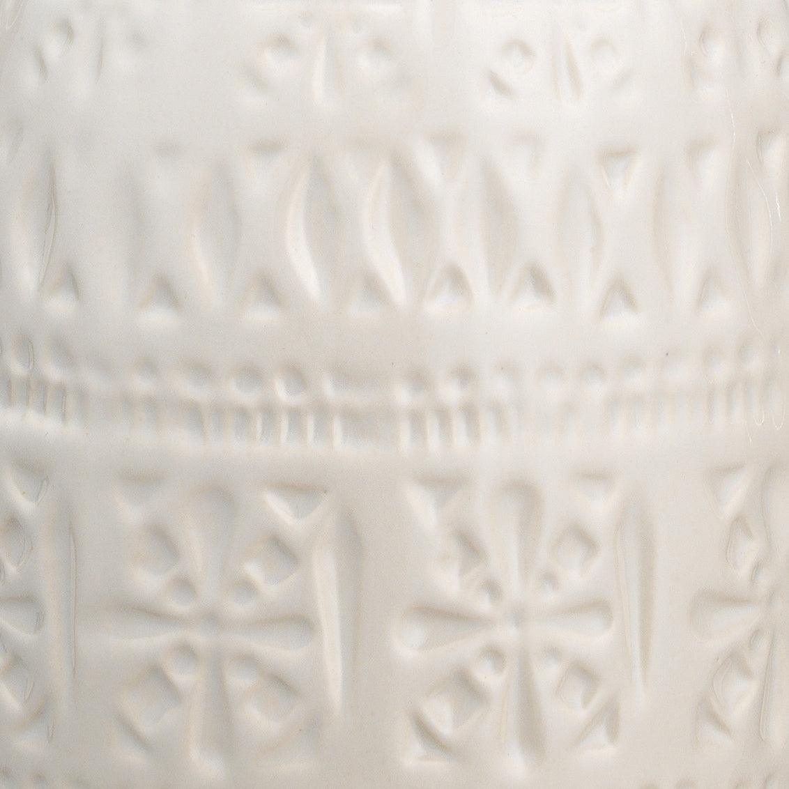 Coastal Style White Ceramic Frieze Table Lamp Table Lamps Sideboards and Things By Jamie Young