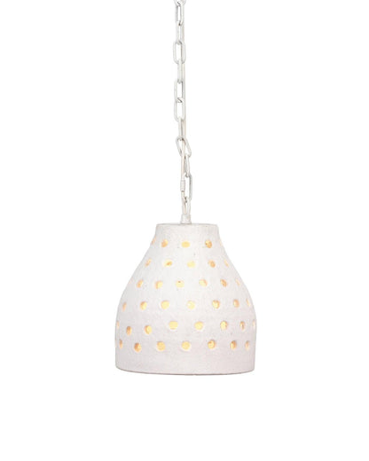 Coastal Style White Ceramic Porous Pendant Smal Island Light Pendants Sideboards and Things By Jamie Young