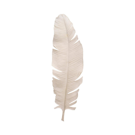 Coastal Style White Polyresin Feather Object Statues & Sculptures Sideboards and Things By Jamie Young