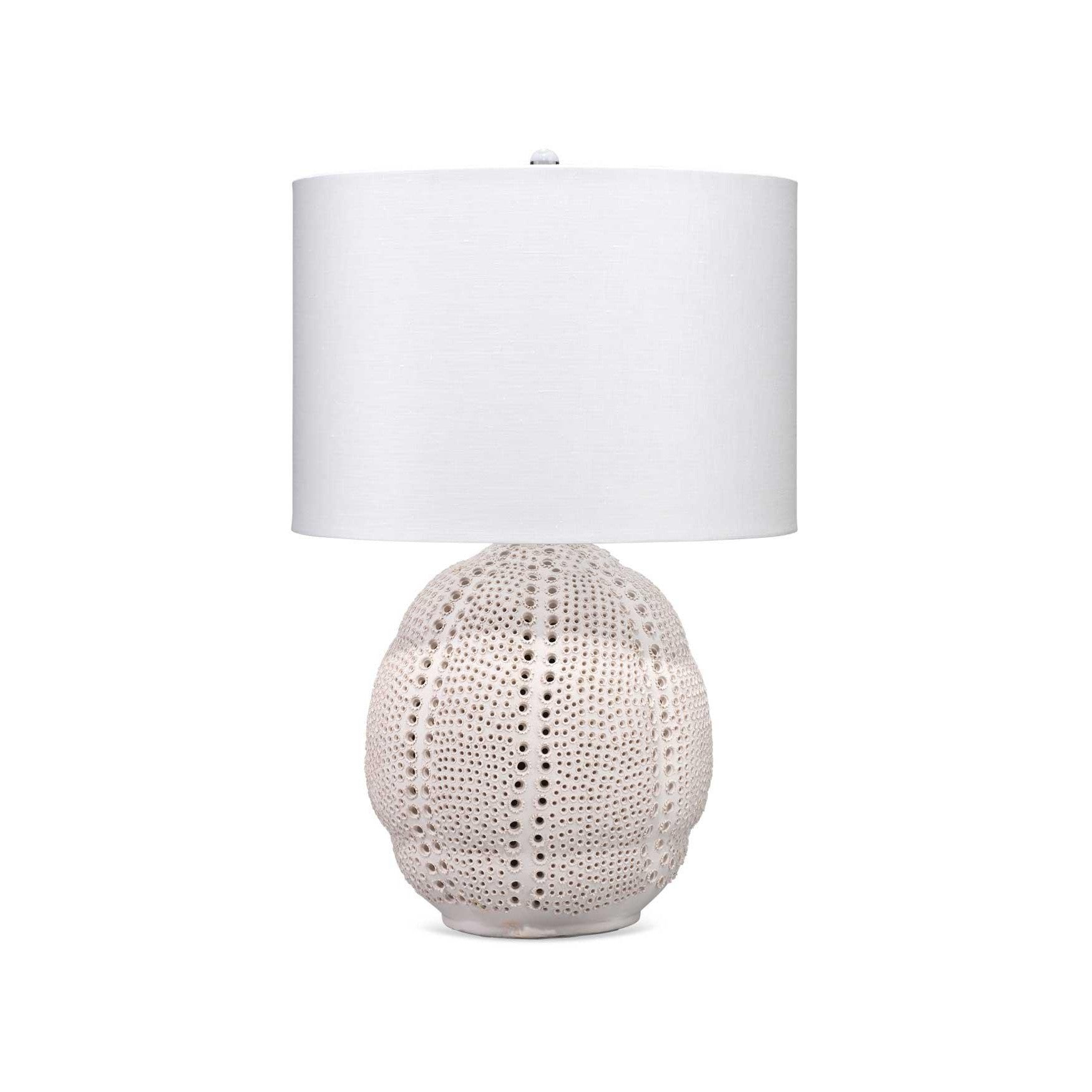 Coastal Style White Porcelain Lunar Table Lamp Table Lamps Sideboards and Things By Jamie Young