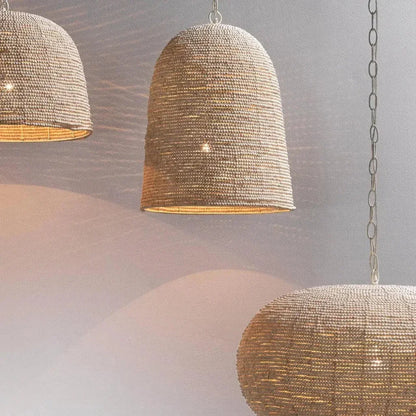 Coastal Style Wood Iron Waterfront Pendant - LOOMLAN - Jamie Young - Pendants