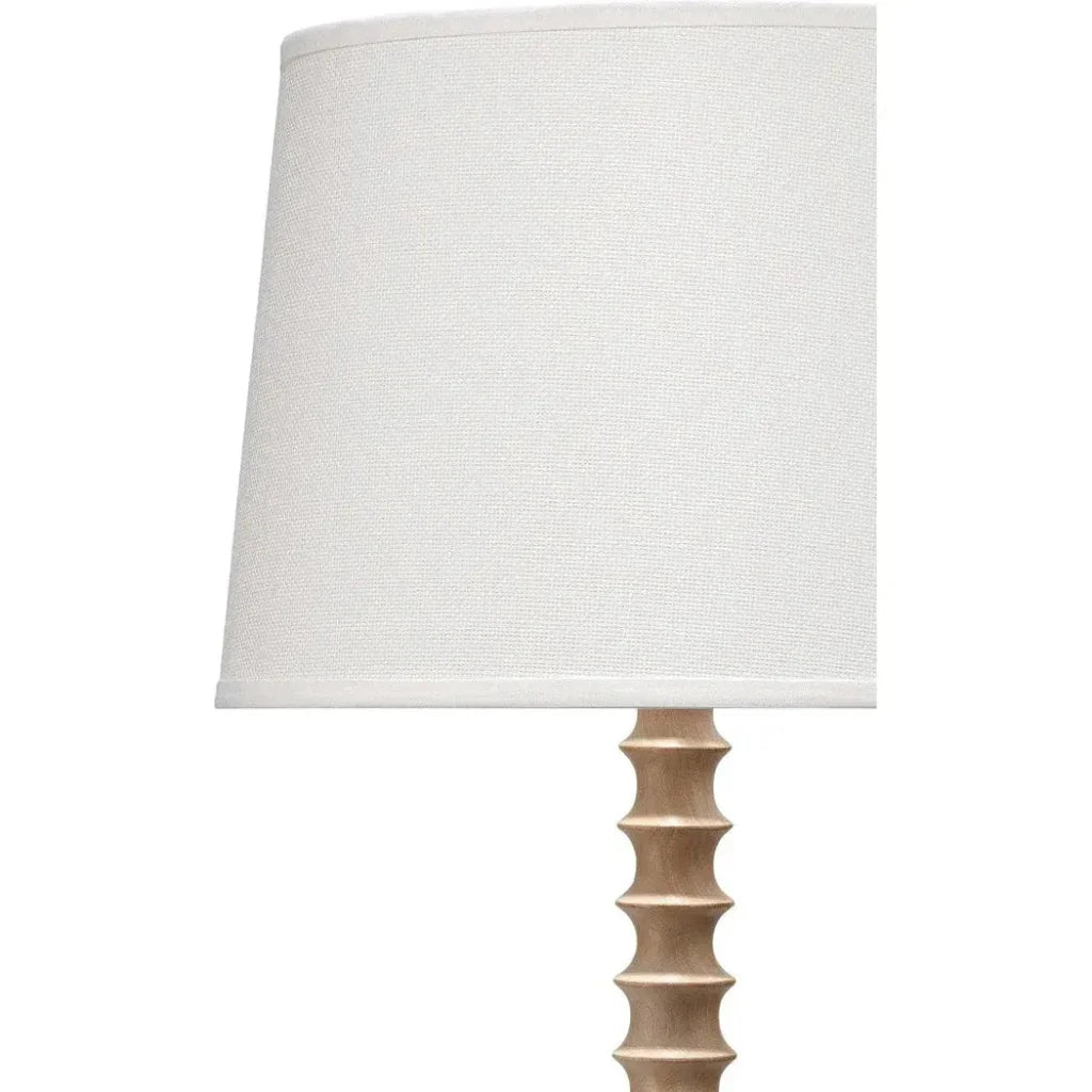 Coastal Style Wood Revolution Floor Lamp-Floor Lamps-Jamie Young-LOOMLAN