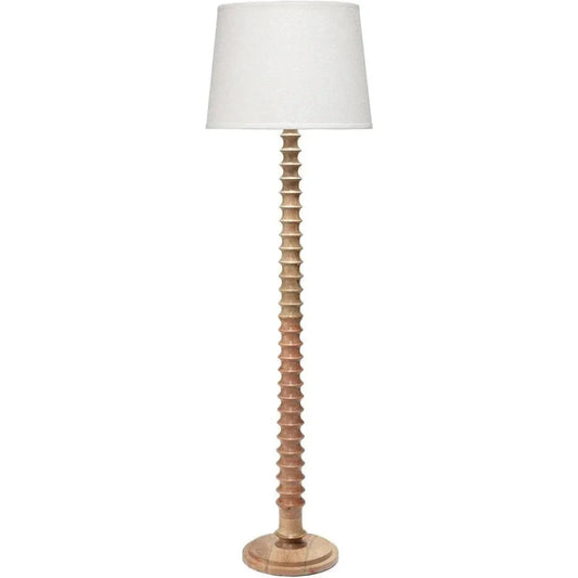 Jamie Young Coastal Style Wood Revolution Floor Lamp