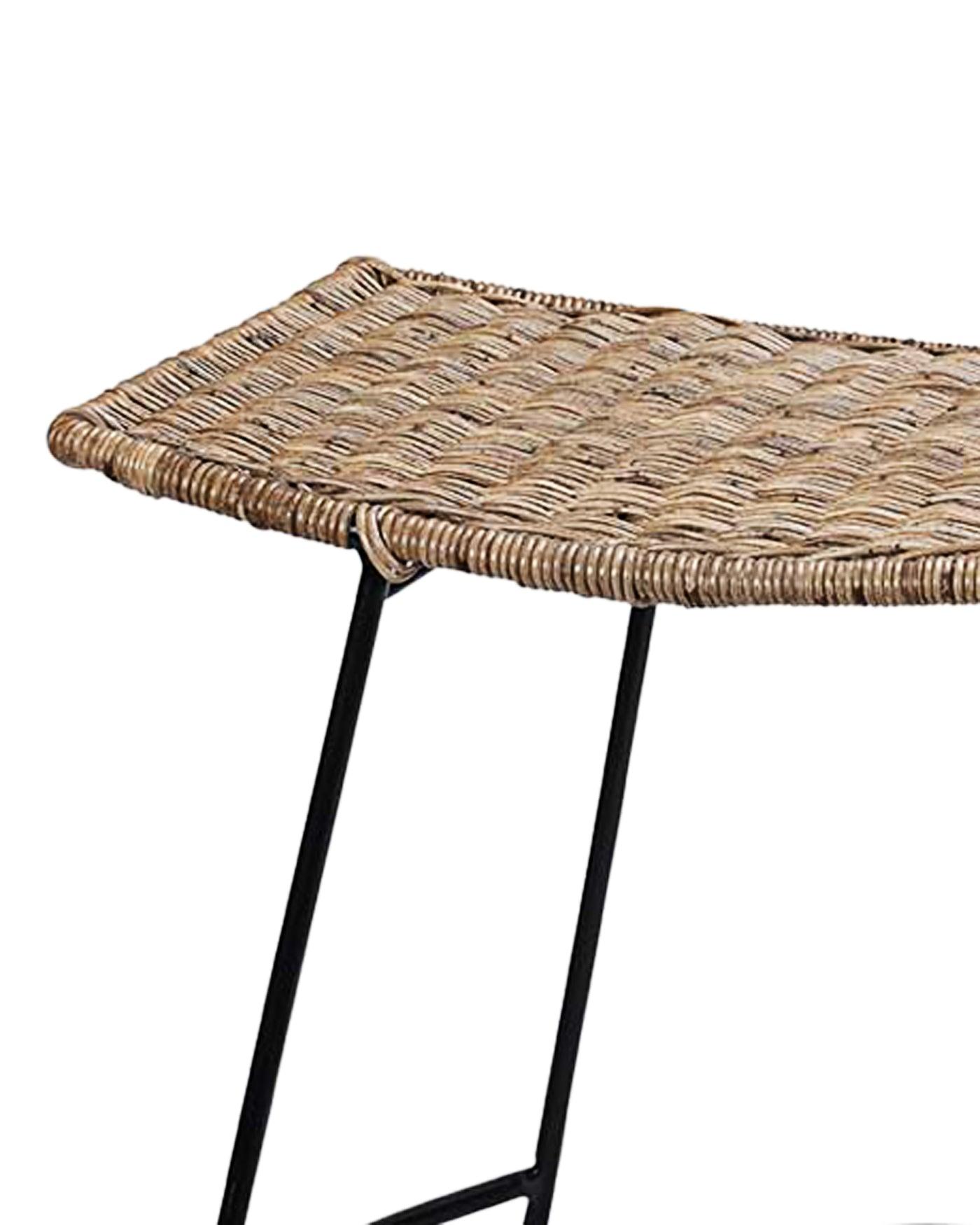 Coastal Style Woven Rattan Wing Counter Stool Without Back Counter Stools Sideboards and Things By Jamie Young