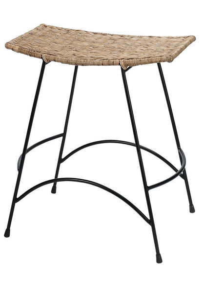 Coastal Style Woven Rattan Wing Counter Stool Without Back Counter Stools Sideboards and Things By Jamie Young