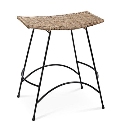 Coastal Style Woven Rattan Wing Counter Stool Without Back Counter Stools Sideboards and Things By Jamie Young