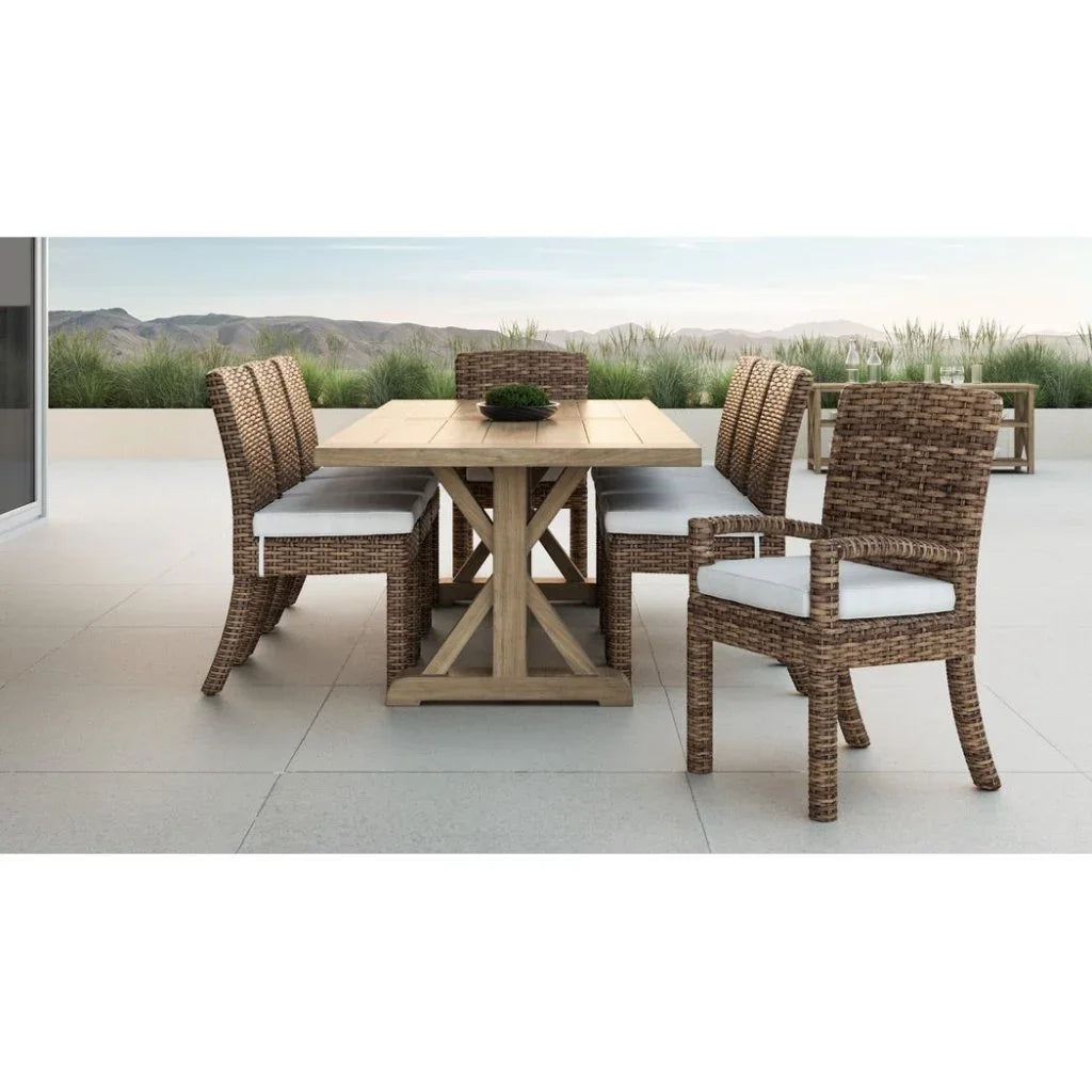 Coastal Teak Durable Outdoor Dining Table -- view 7