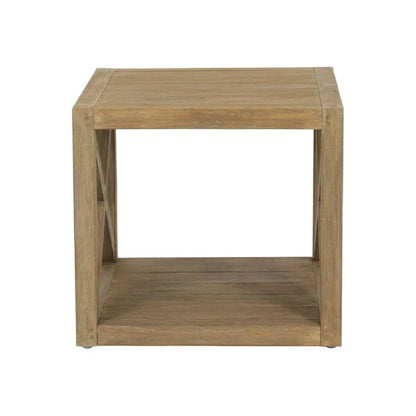 Coastal Teak Durable X Outdoor Coffee Table -- view 4