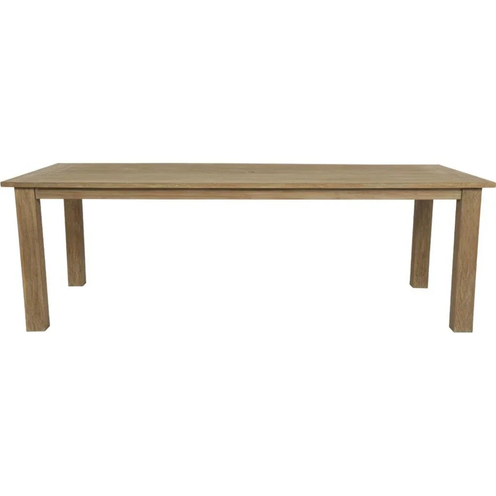 Coastal Teak Modern Outdoor Dining Table -- view 2