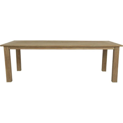 Coastal Teak Modern Outdoor Dining Table -- view 2