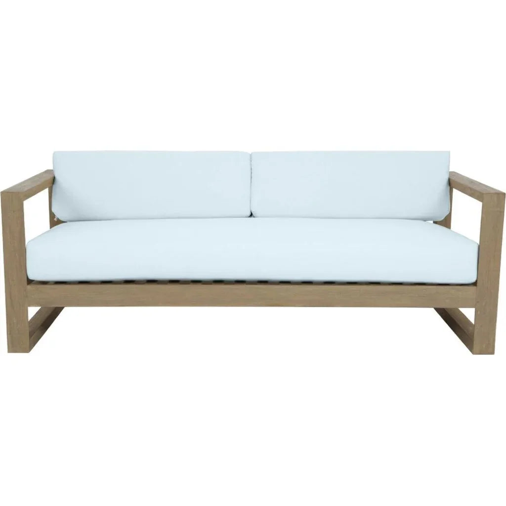 Coastal Teak Sunbrella Outdoor Couch -- view 3