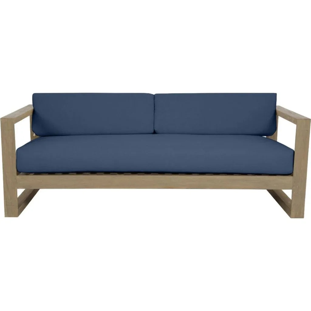Coastal Teak Sunbrella Outdoor Couch -- view 7