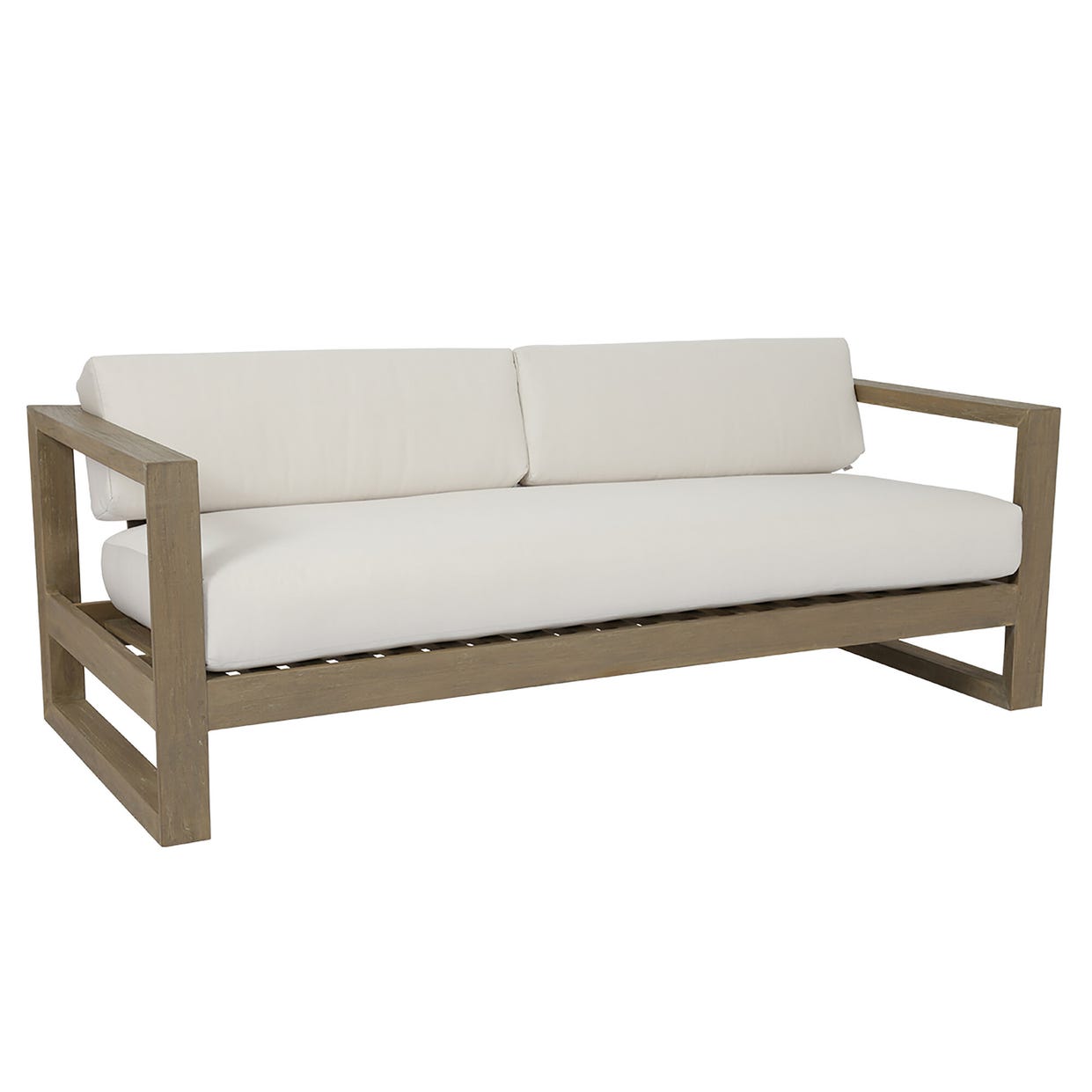 Coastal Teak Sunbrella Outdoor Couch -- view 17
