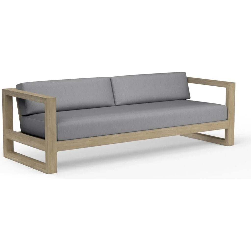 Coastal Teak Sunbrella Outdoor Couch -- view 12