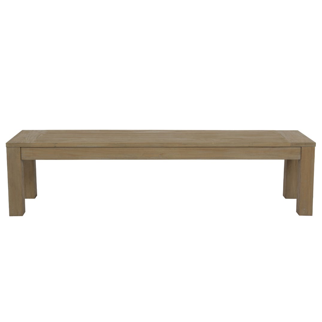 Coastal Teak Sunbrella Outdoor Dining Bench -- view 15