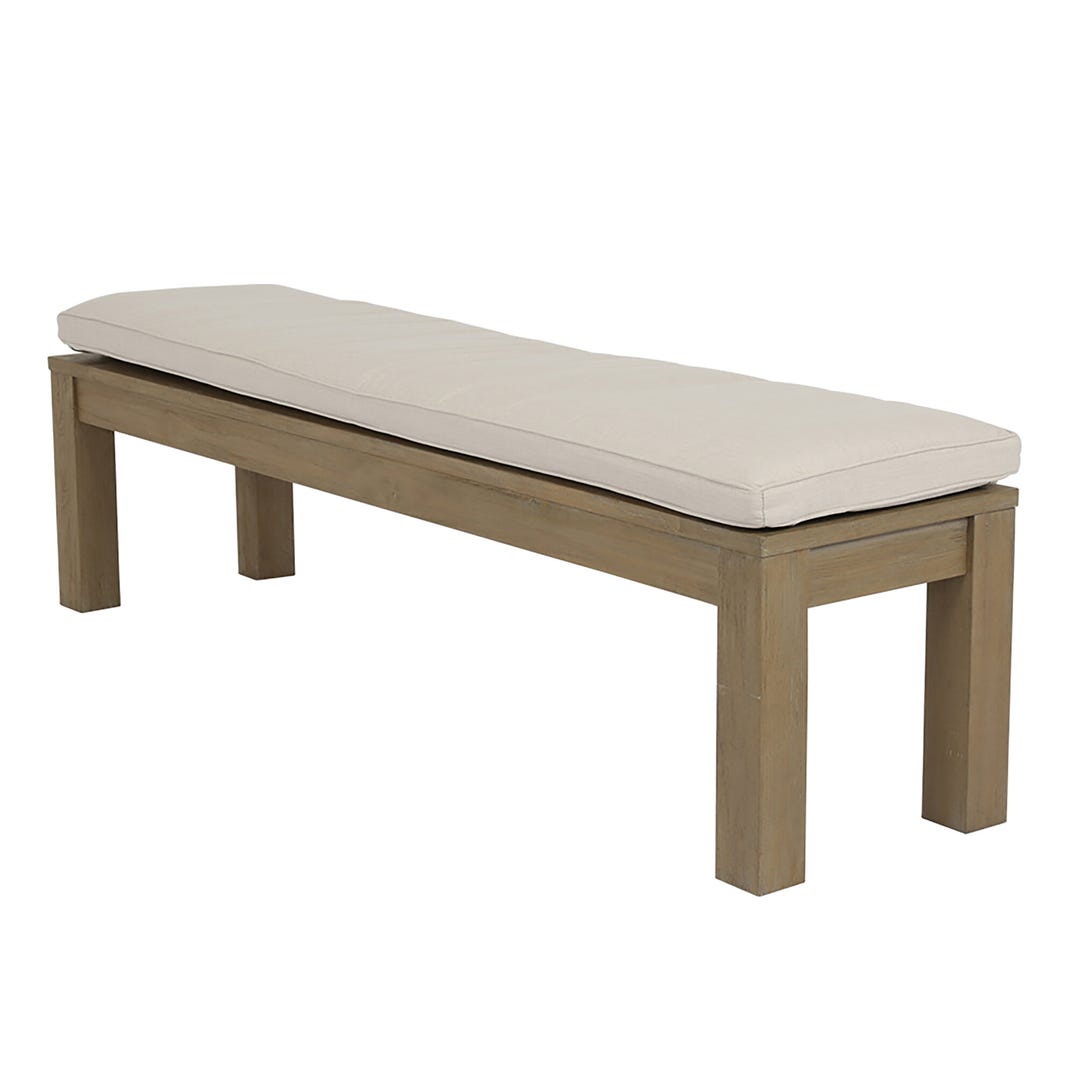 Coastal Teak Sunbrella Outdoor Dining Bench -- view 16