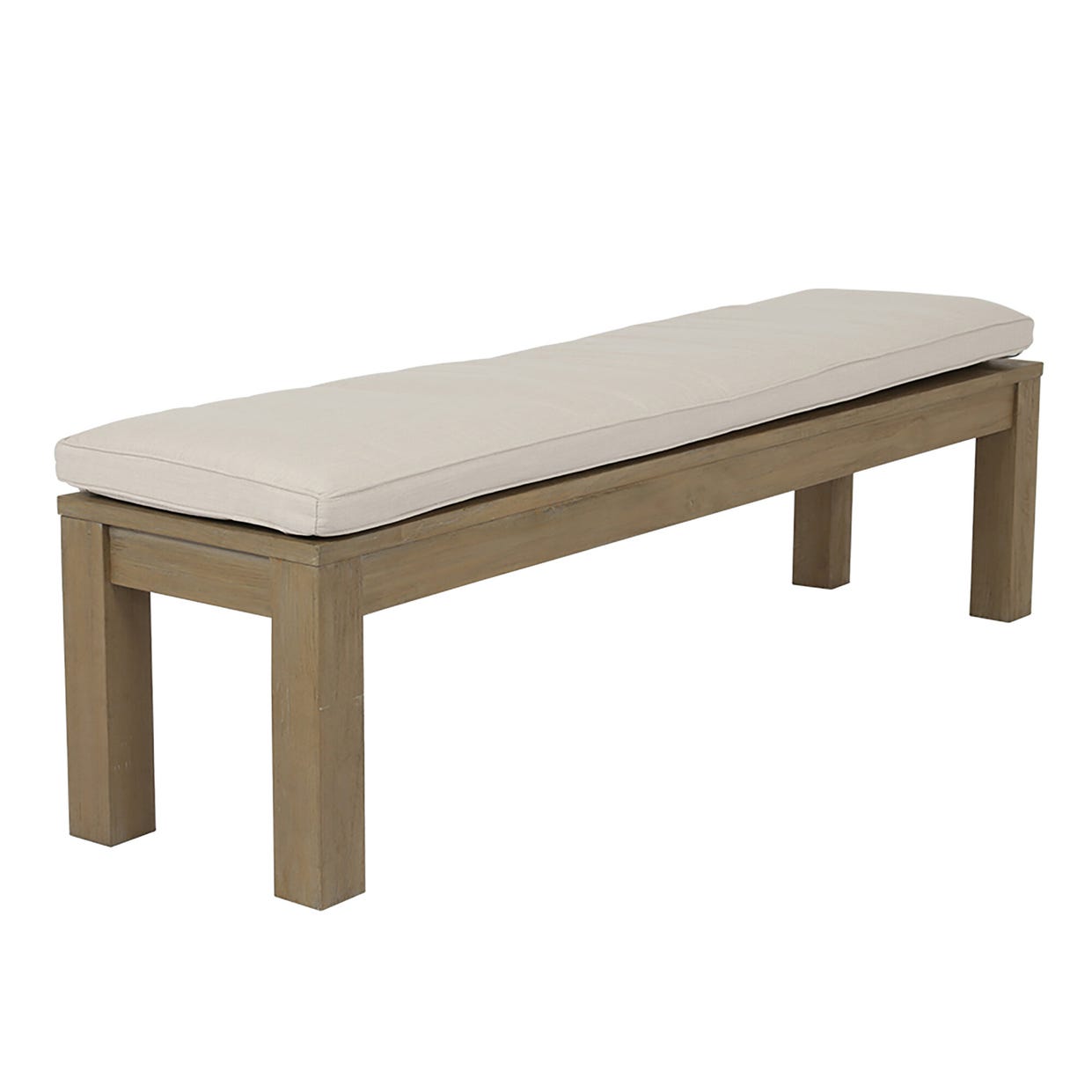 Coastal Teak Sunbrella Outdoor Dining Bench -- view 14