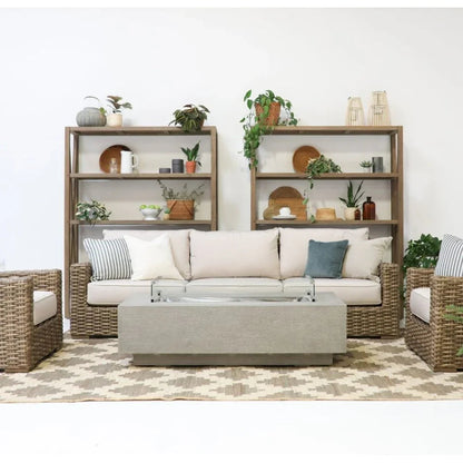 Coastal Teak Verticle X Outdoor Etagere -- view 2