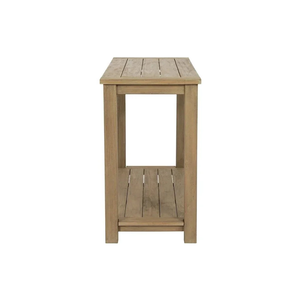 Coastal Teak Wood Outdoor Couch Table -- view 4