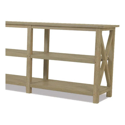 Coastal X Shape Outdoor Console Table -- view 2