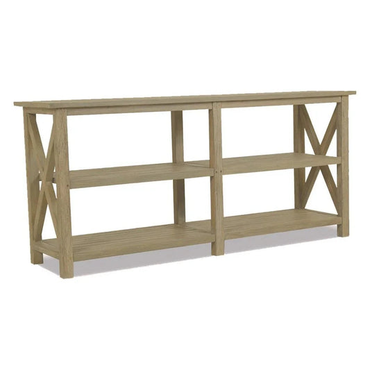 Coastal X Shape Outdoor Console Table