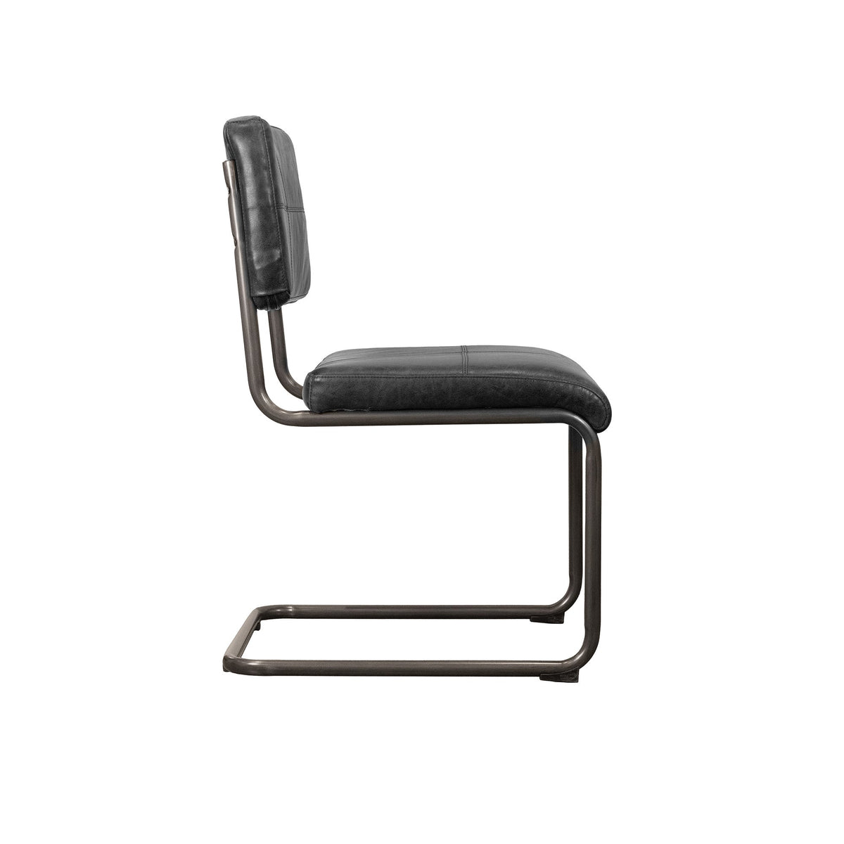 LH Home Cobain Leather Armless Dining Chair 2PC
