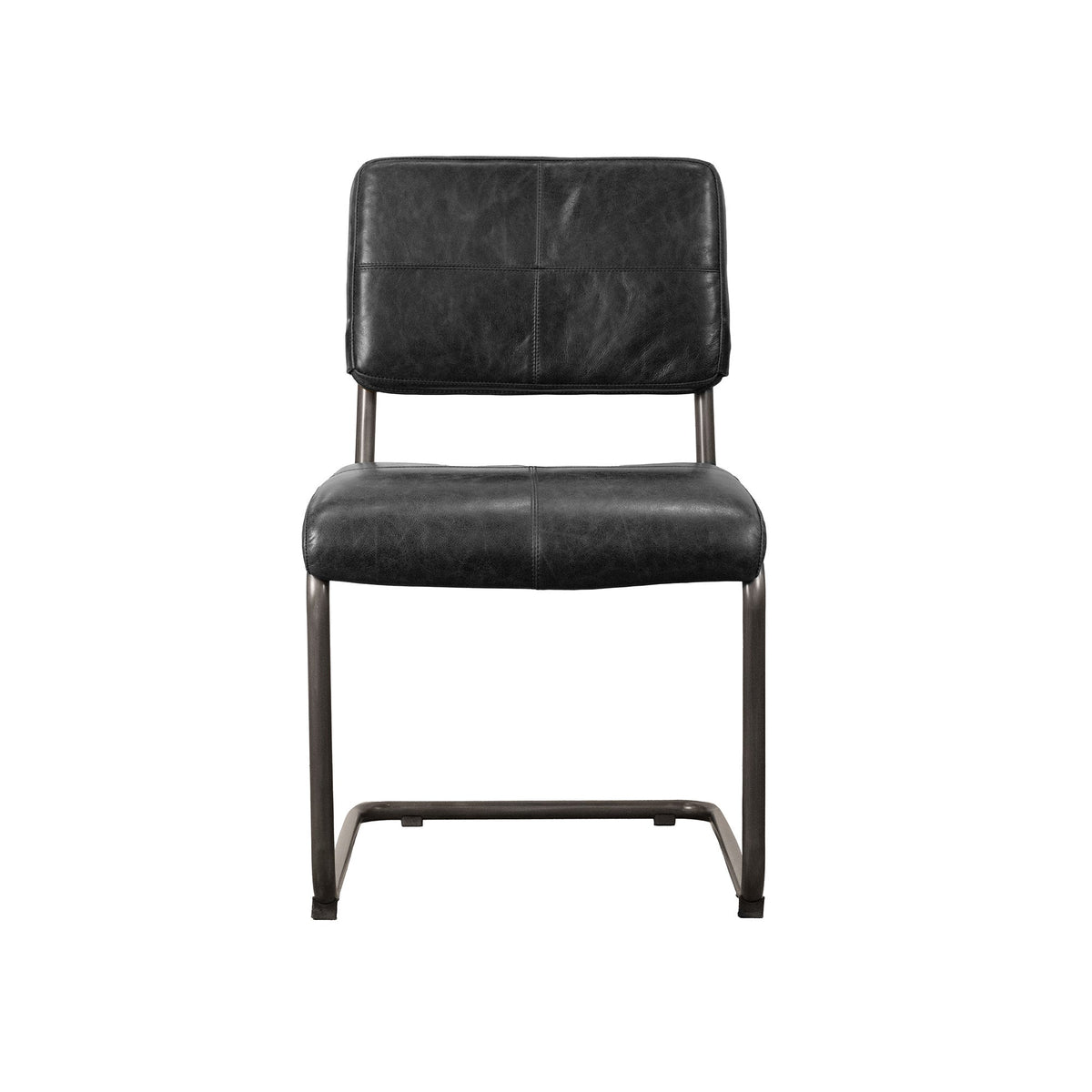 LH Home Cobain Leather Armless Dining Chair 2PC