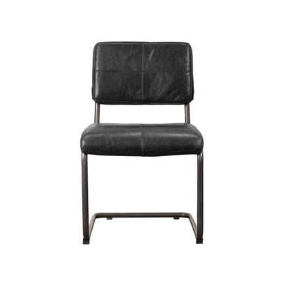 LH Home Cobain Leather Armless Dining Chair 2PC